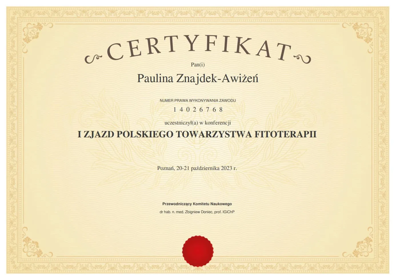 I Zjazd Polskiego Towarzystwa Fitoterapii