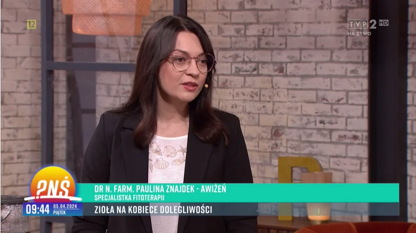 Dr n. farm. Paulina Znajdek-Awiżeń — ekspert w Pytaniu na Śniadanie, TVP2
